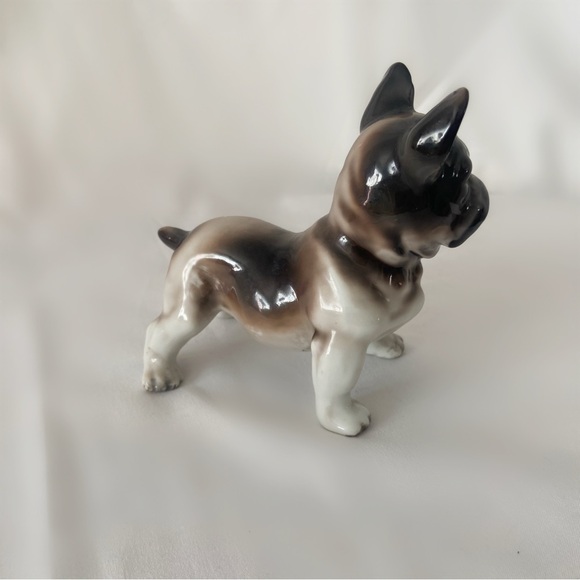 Vintage 60s japan English bulldog ceramic porcelain figurine statue home decor - Picture 3 of 5